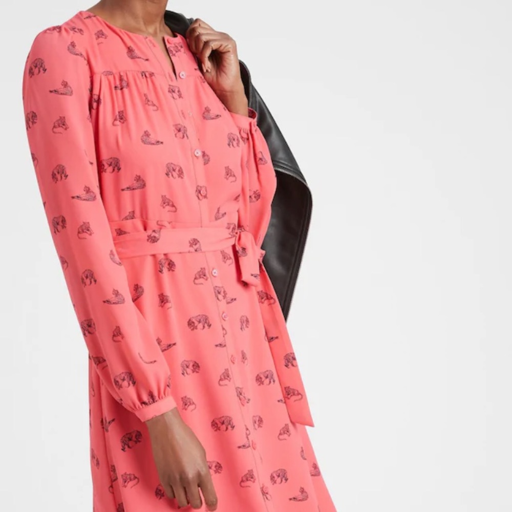 🦩 NWT 🦩   BANANA REPUBLIC Classic Shirt Dress